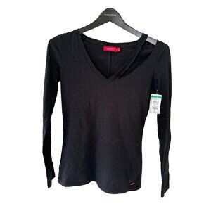 n:Philanthropy Vicki v-neck long-sleeve top black XS